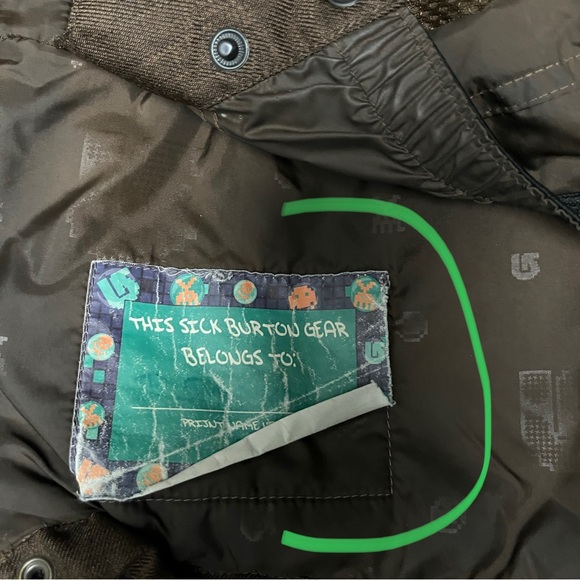 Burton- Brown snow jacket size 14-16yo - Picture 6 of 10